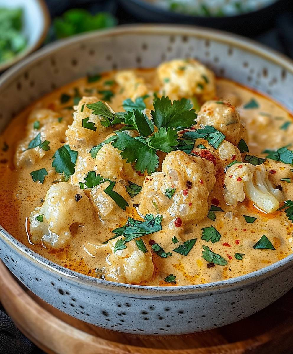 Blumenkohl Curry Backofen vegetarisch