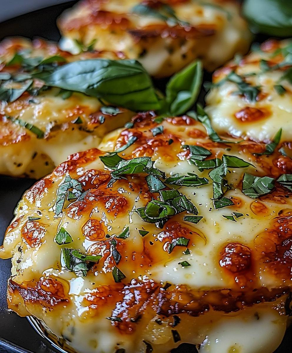 Mozzarella Blumenkohlsteaks Low Carb