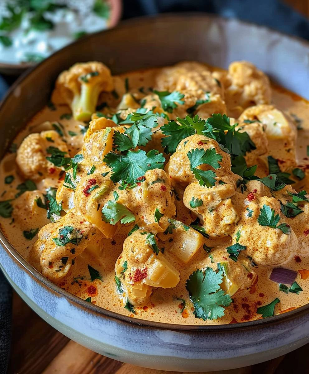 Blumenkohl Curry Backofen vegetarisch