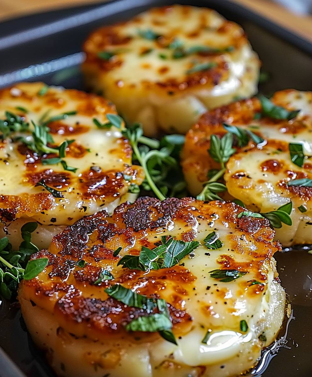 Mozzarella Blumenkohlsteaks Low Carb