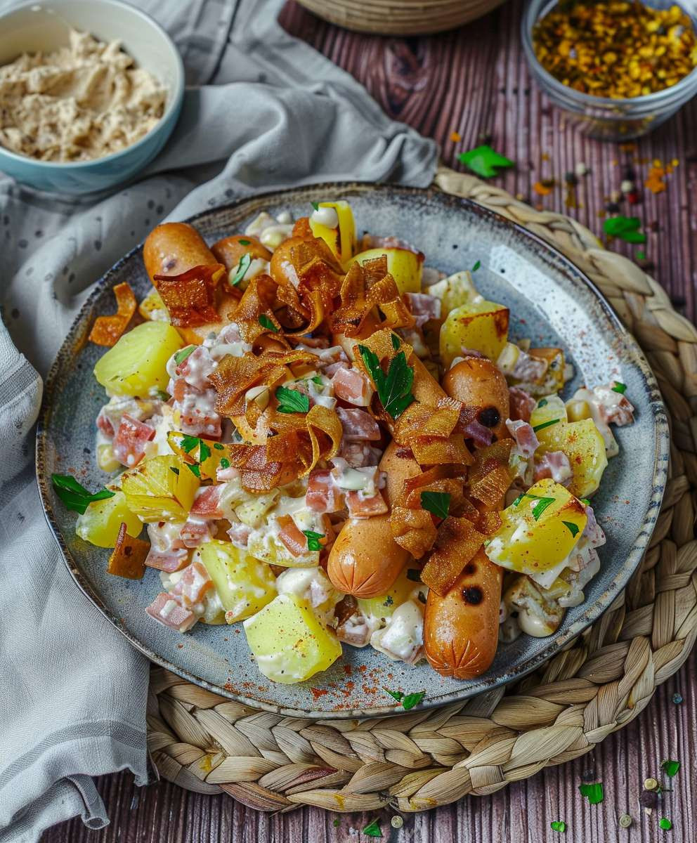 Hot Dog Kartoffel Blech