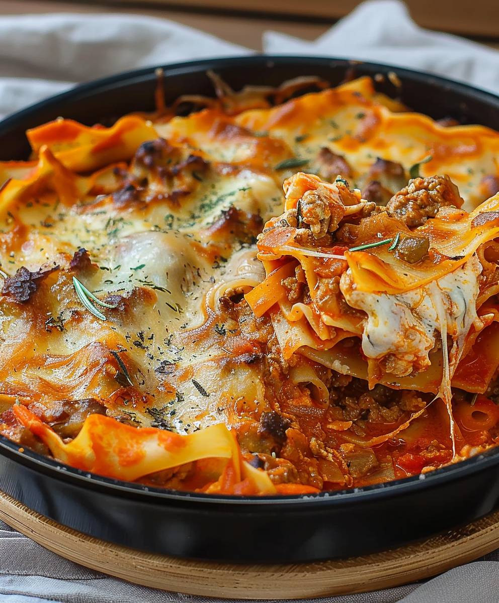 Pfannen Lasagne schnell einfach