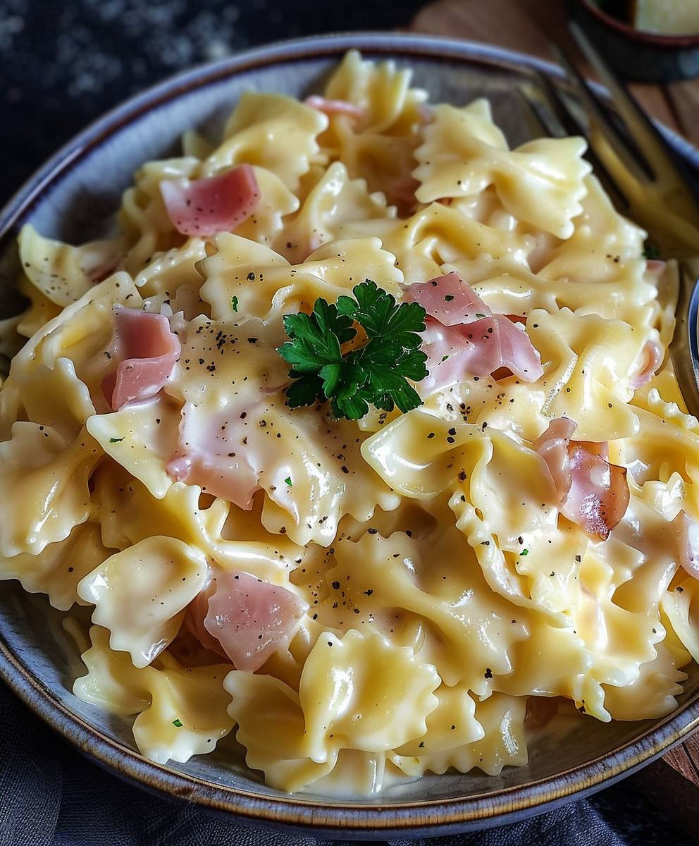 Schinken Käse Nudeln One Pot