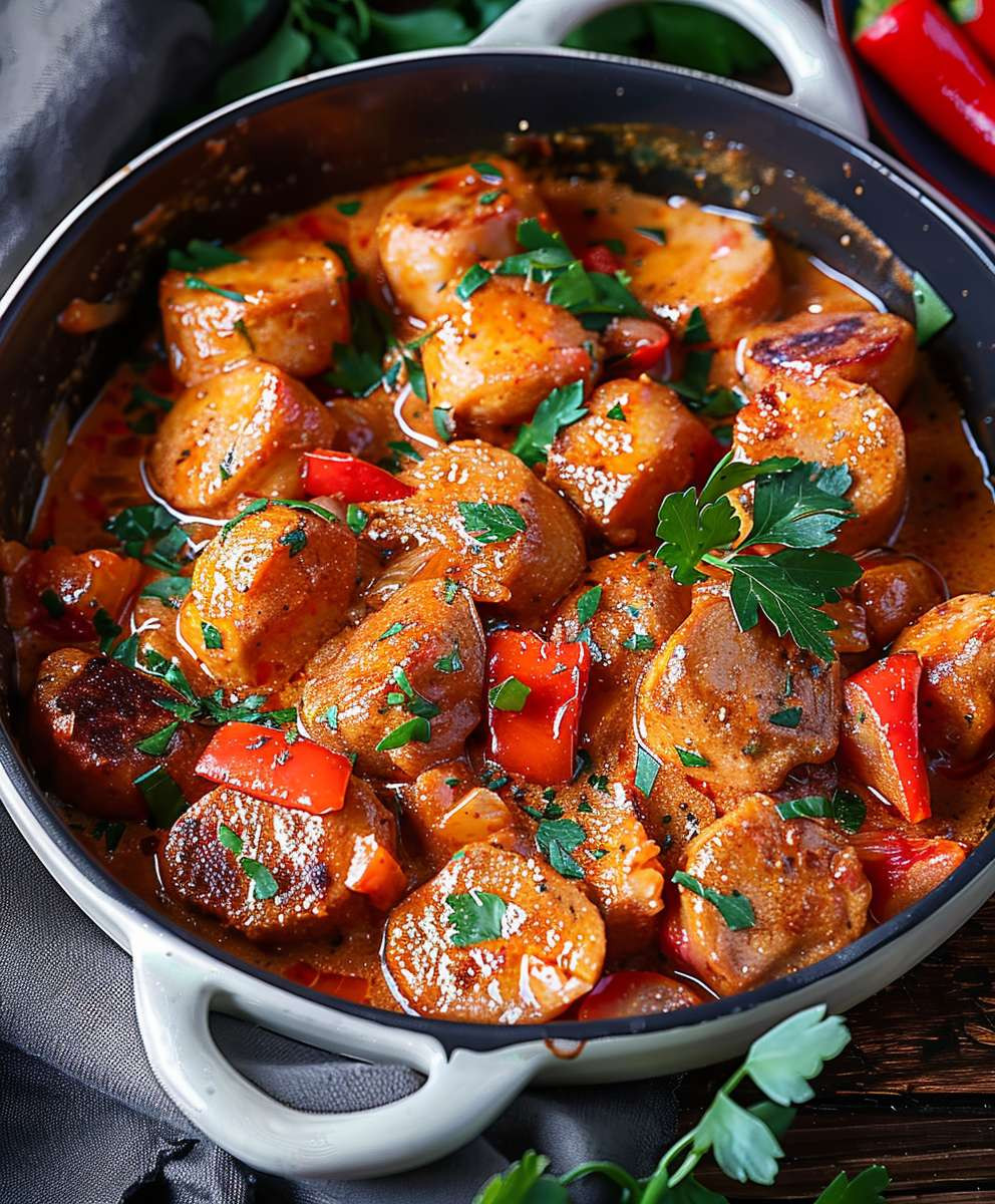 Würstchengulasch einfach kochen