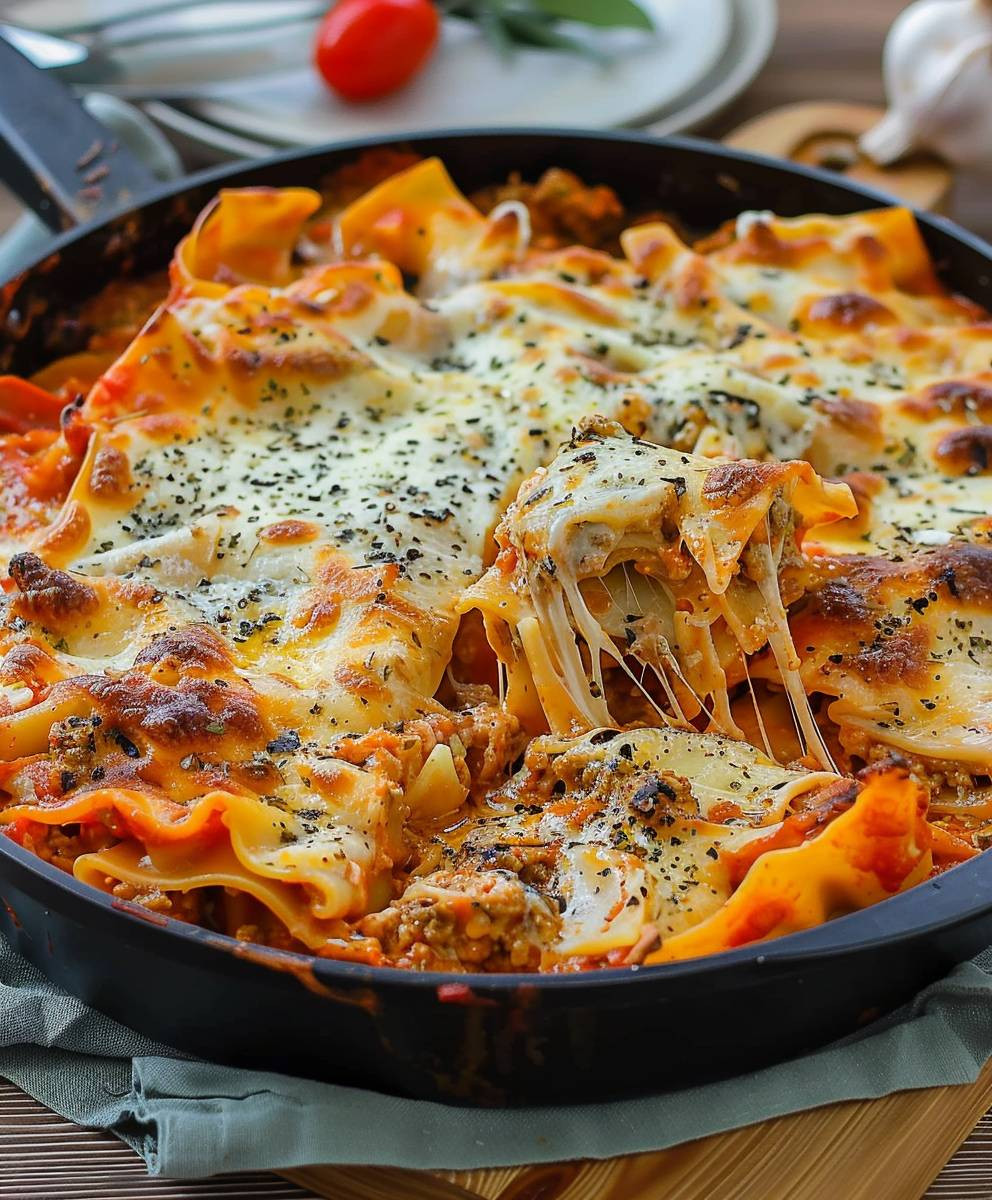 Pfannen Lasagne schnell einfach