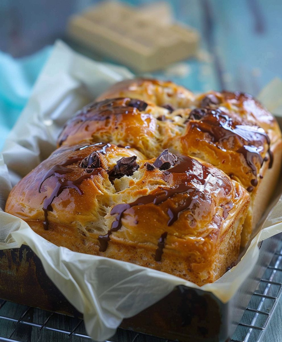 Schoko Brötchen backen Frühstück
