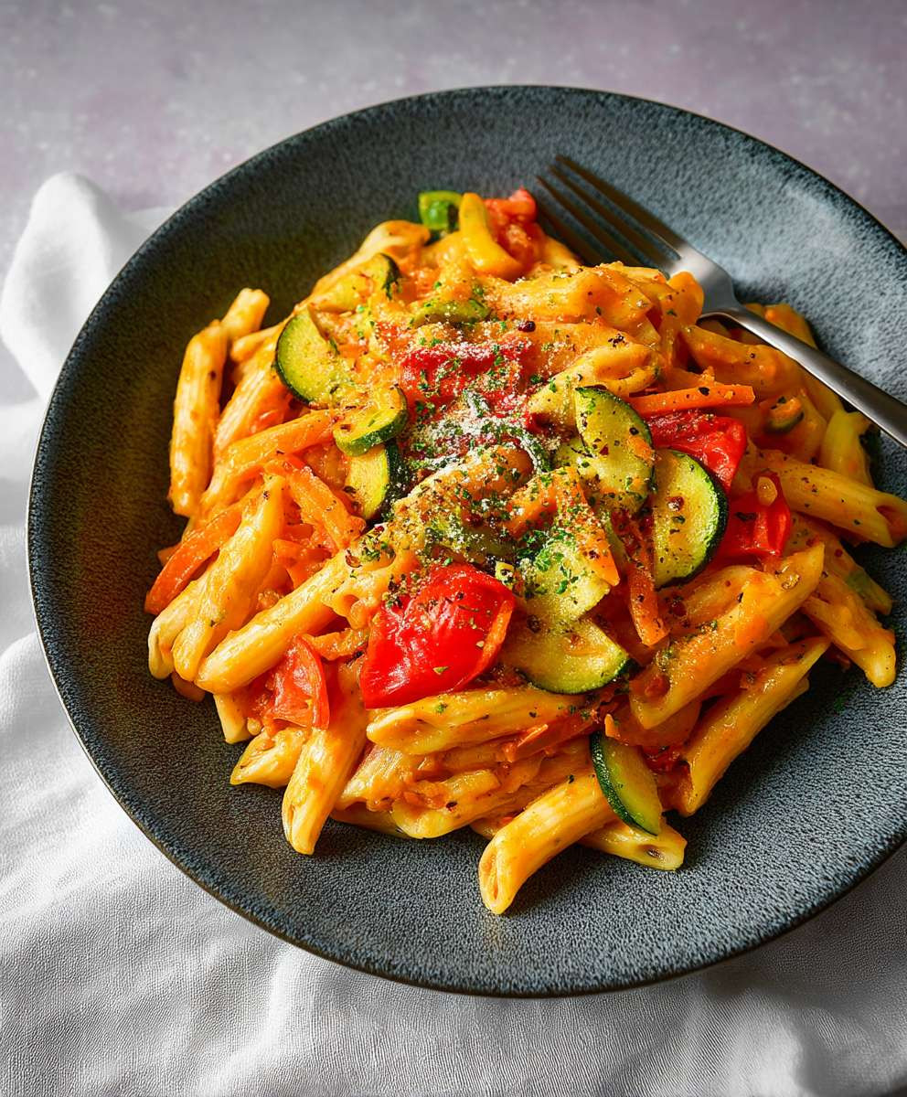 Gemüse Pasta schnell zubereiten