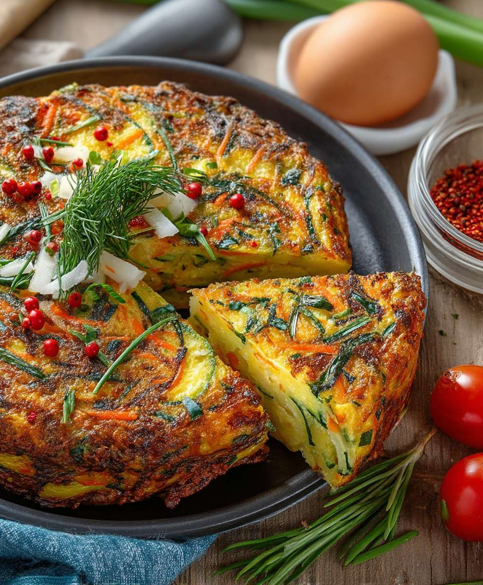 Vegetarischer Kartoffelauflauf Zucchini Karotten