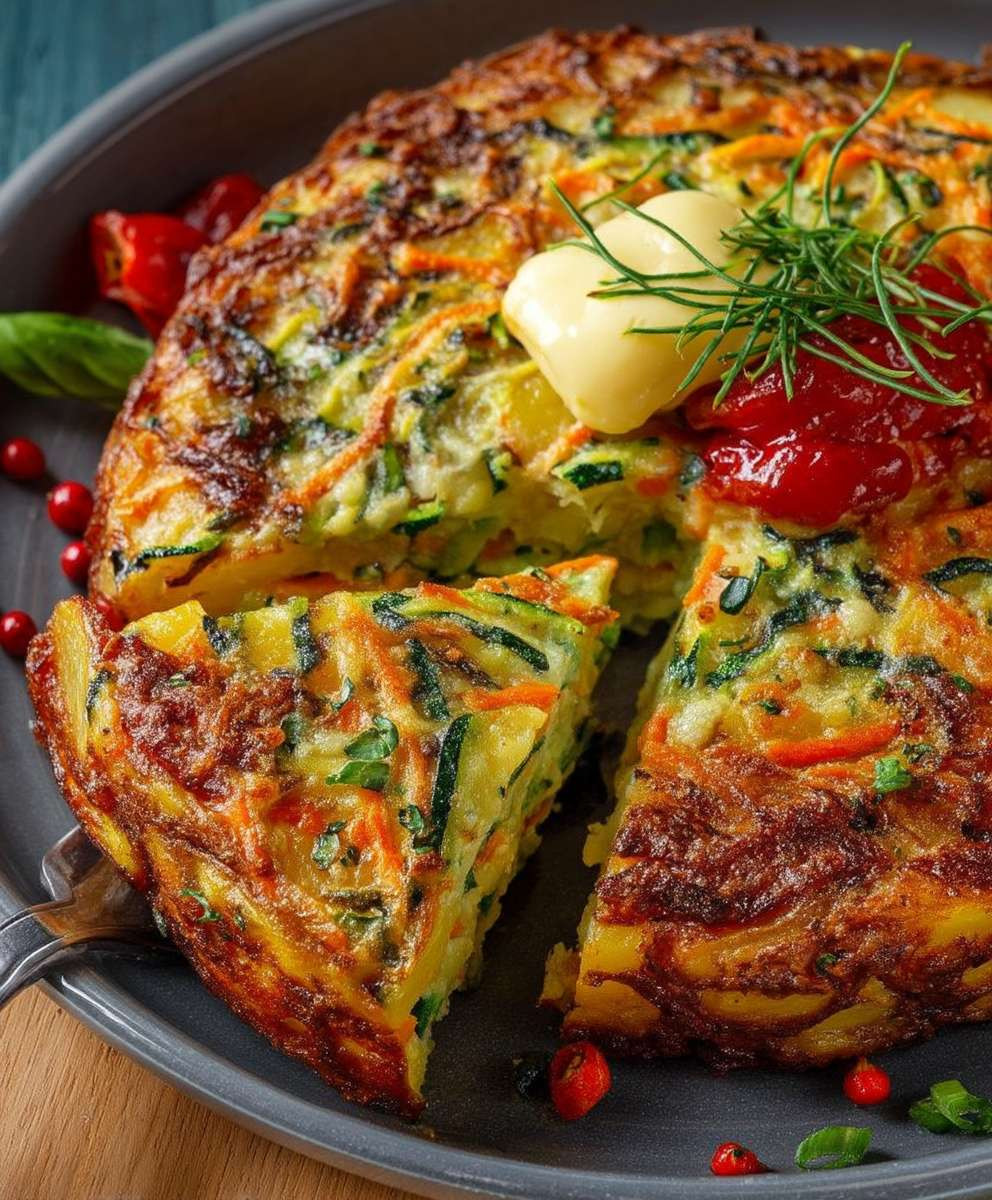 Vegetarischer Kartoffelauflauf Zucchini Karotten