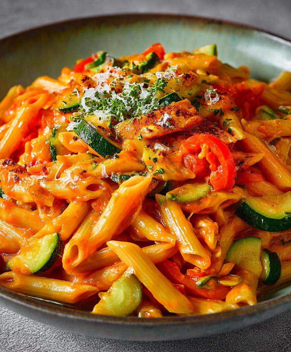 Gemüse Pasta schnell zubereiten