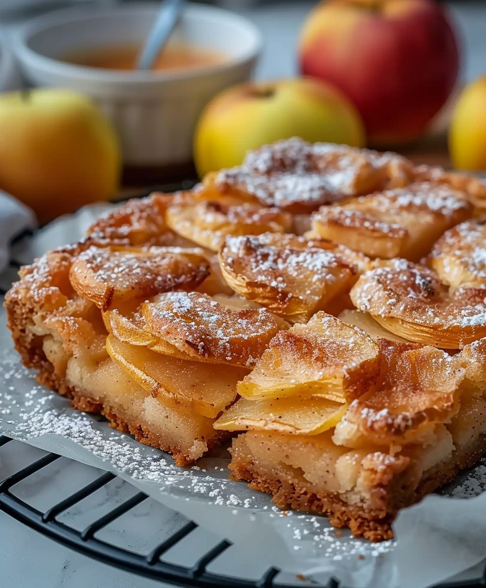 Apfel Zimtschnecken Kuchen Herbst