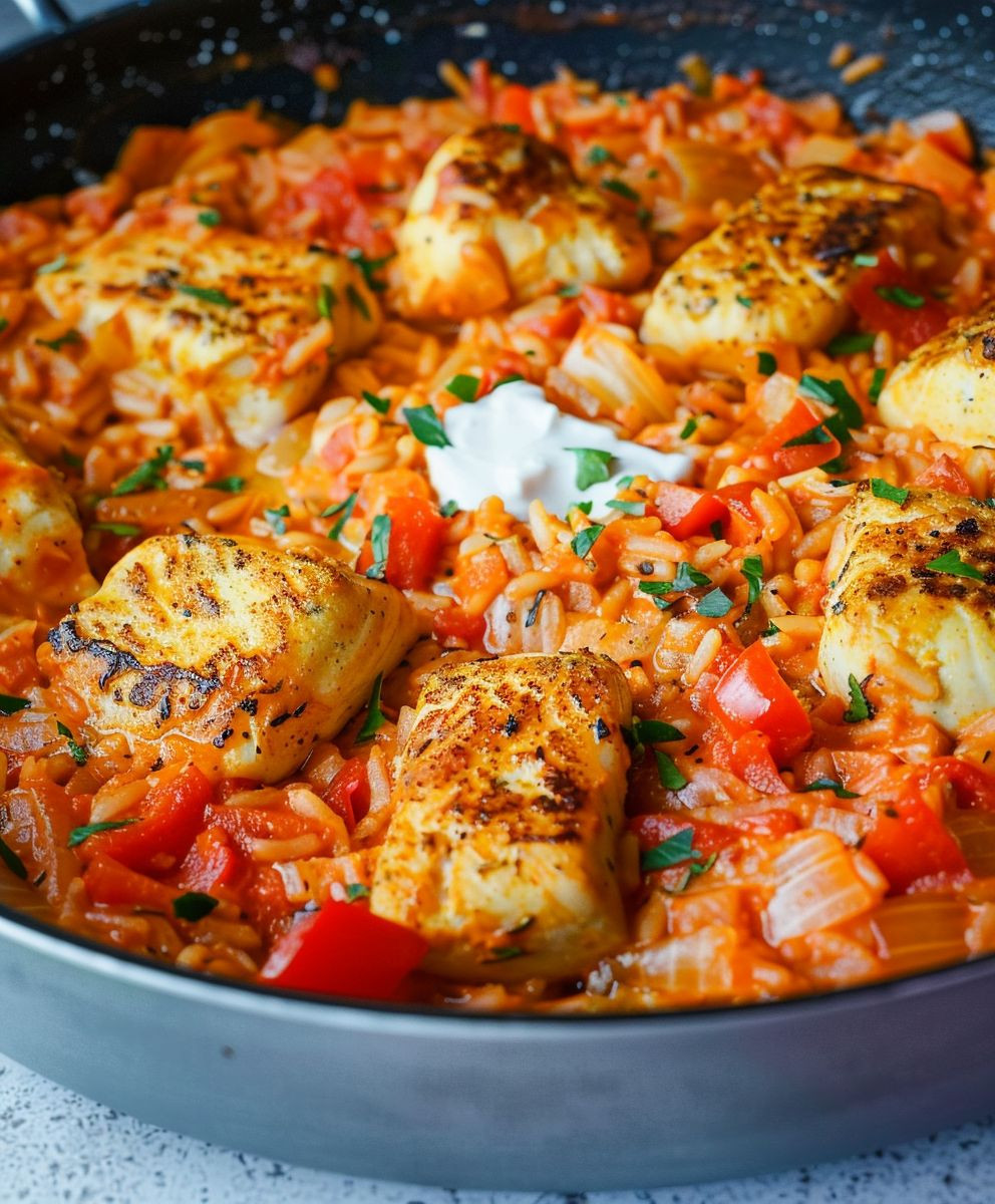 Paprika Hähnchen Pfanne