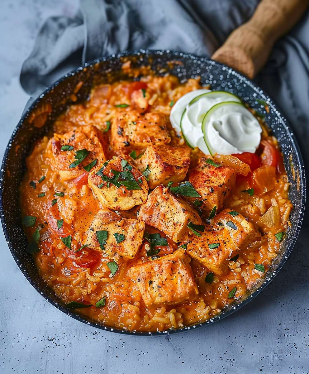Paprika Hähnchen Pfanne