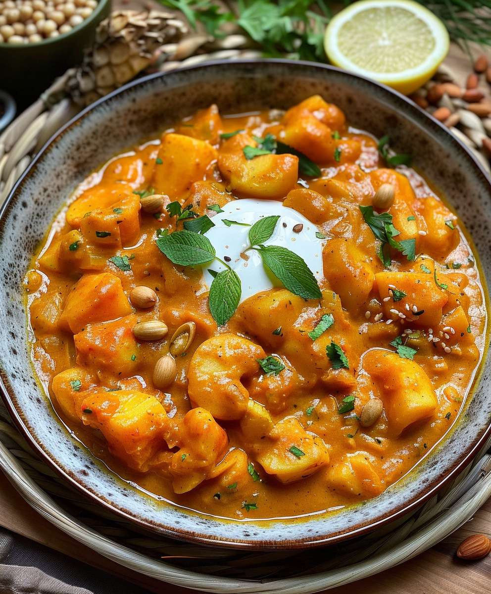 Süßkartoffel Curry vegetarisch Abendessen