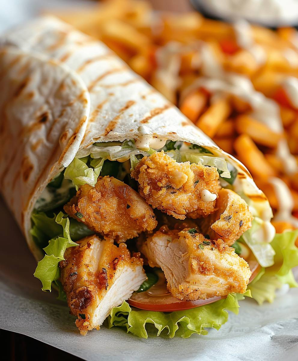 Chicken Ranch Snack Wrap