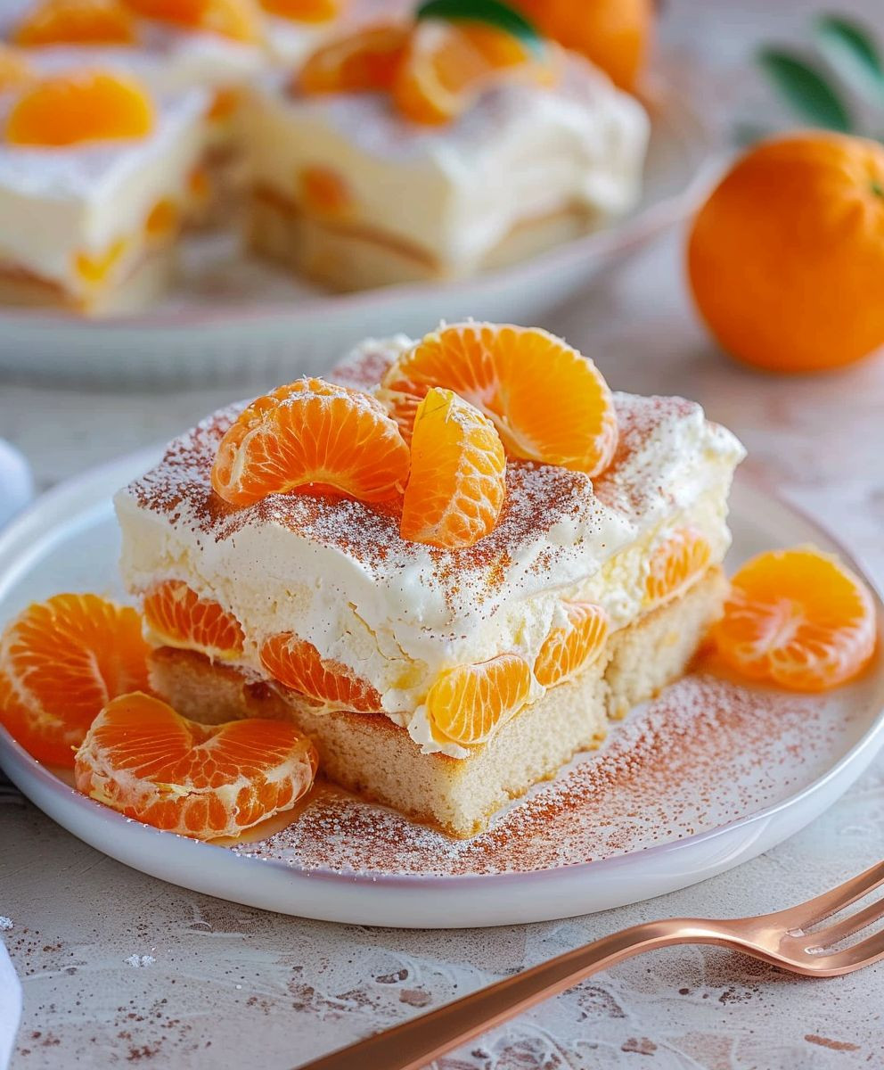 Mandarinen Schmand Kuchen Blech