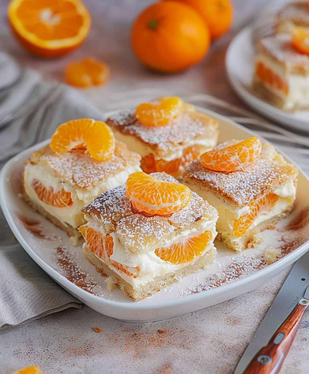 Mandarinen Schmand Kuchen Blech