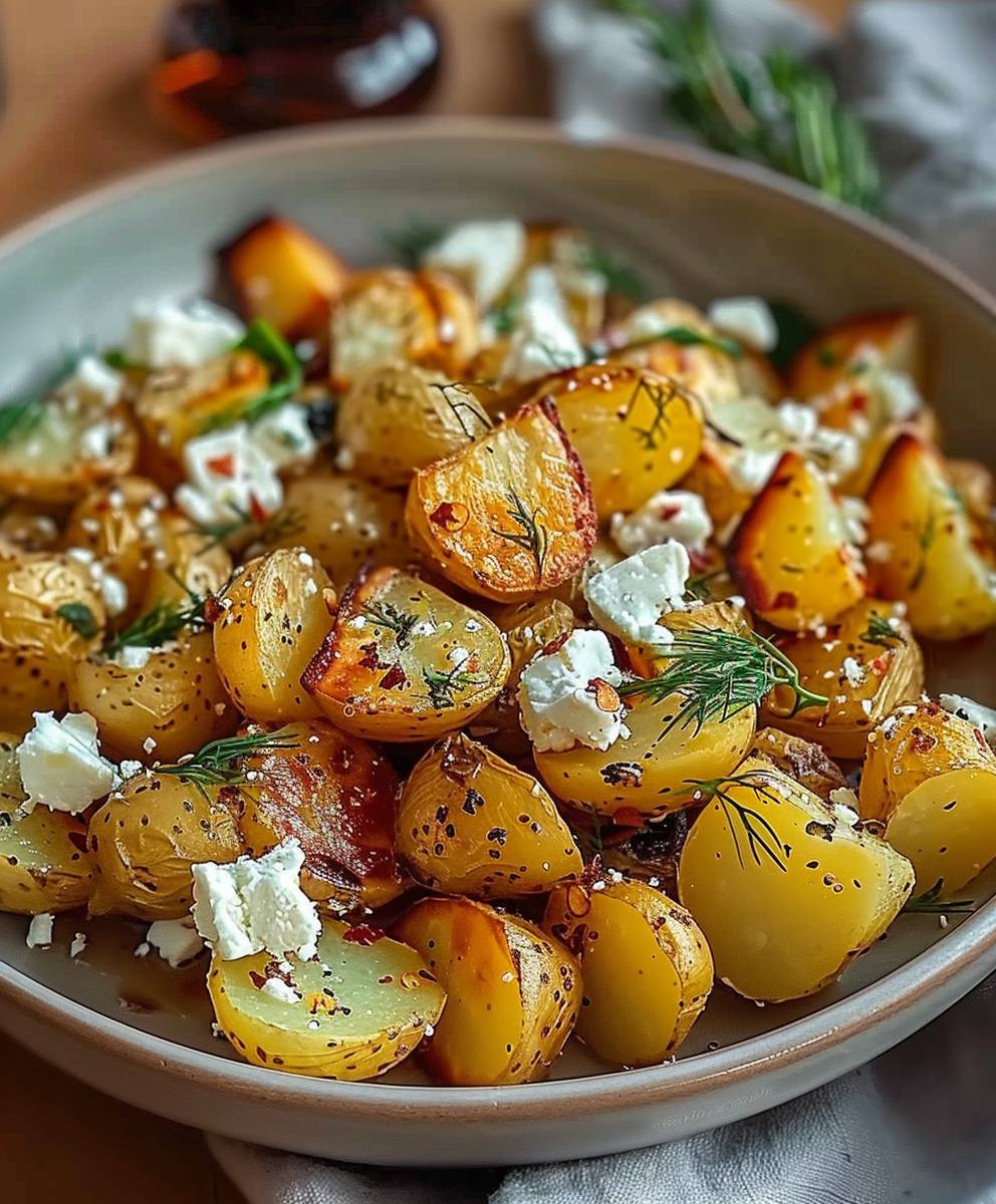 Geröstete Kartoffeln mit Feta