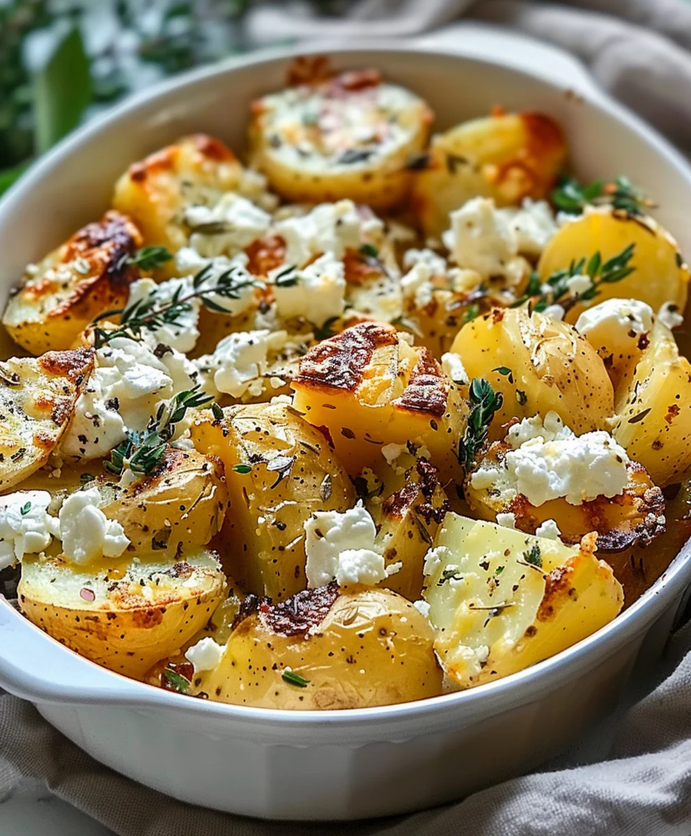 Baked Feta Kartoffeln: Gesundes & Einfaches Ofengericht