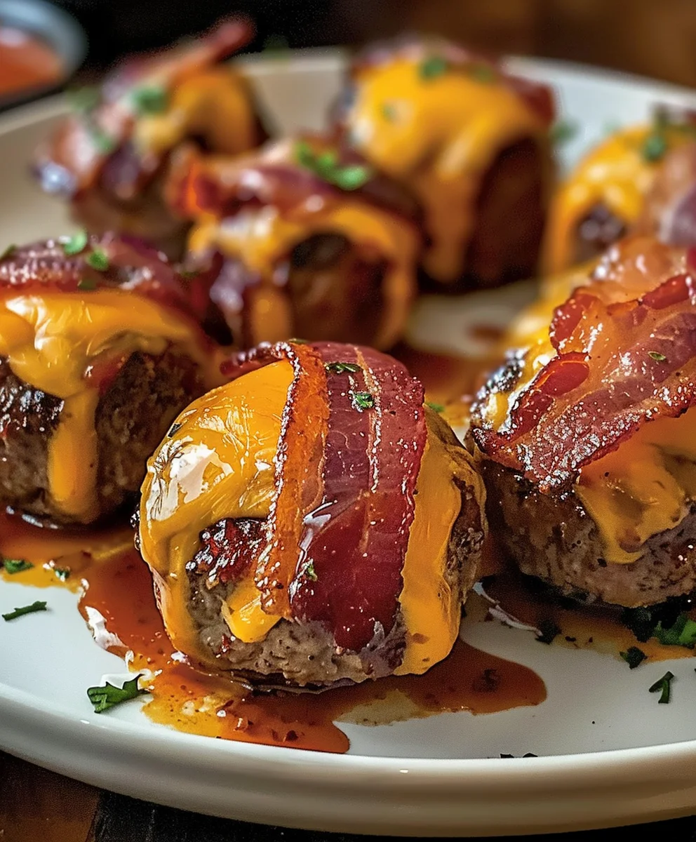 Cheddar BBQ Beef Bacon Bombs: Saftig & unwiderstehlich!