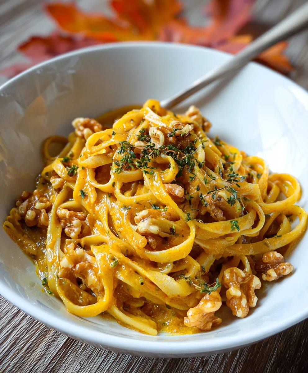 Walnuss Kürbis Pasta: Cremig, Nussig & Veganer Genuss!
