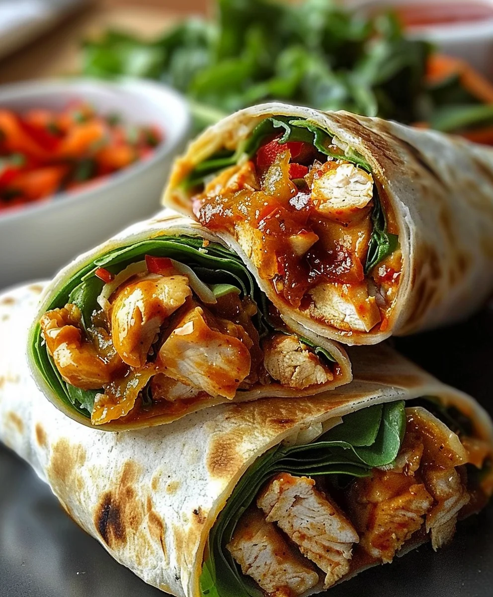 Sweet Chili Chicken Wraps: Einfach unwiderstehlich lecker!