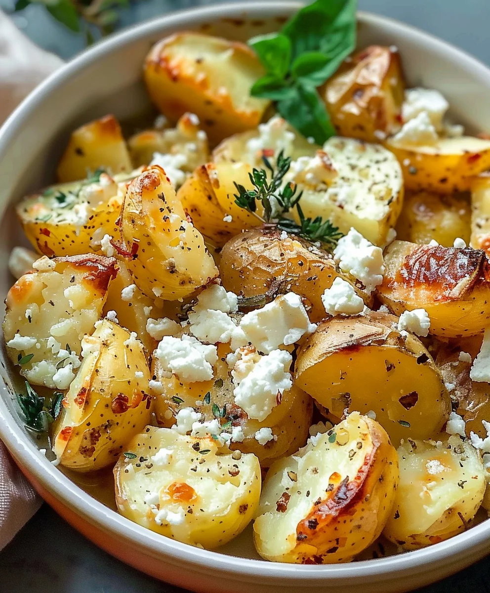 Baked Feta Kartoffeln: Gesundes & Einfaches Ofengericht