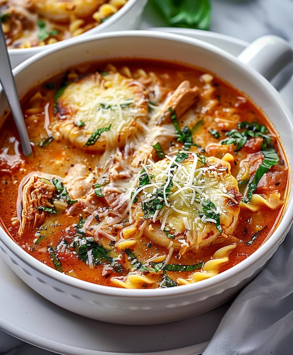 Das beste Hühnchen Parmesan Suppe Rezept – Schnell & Herzhaft