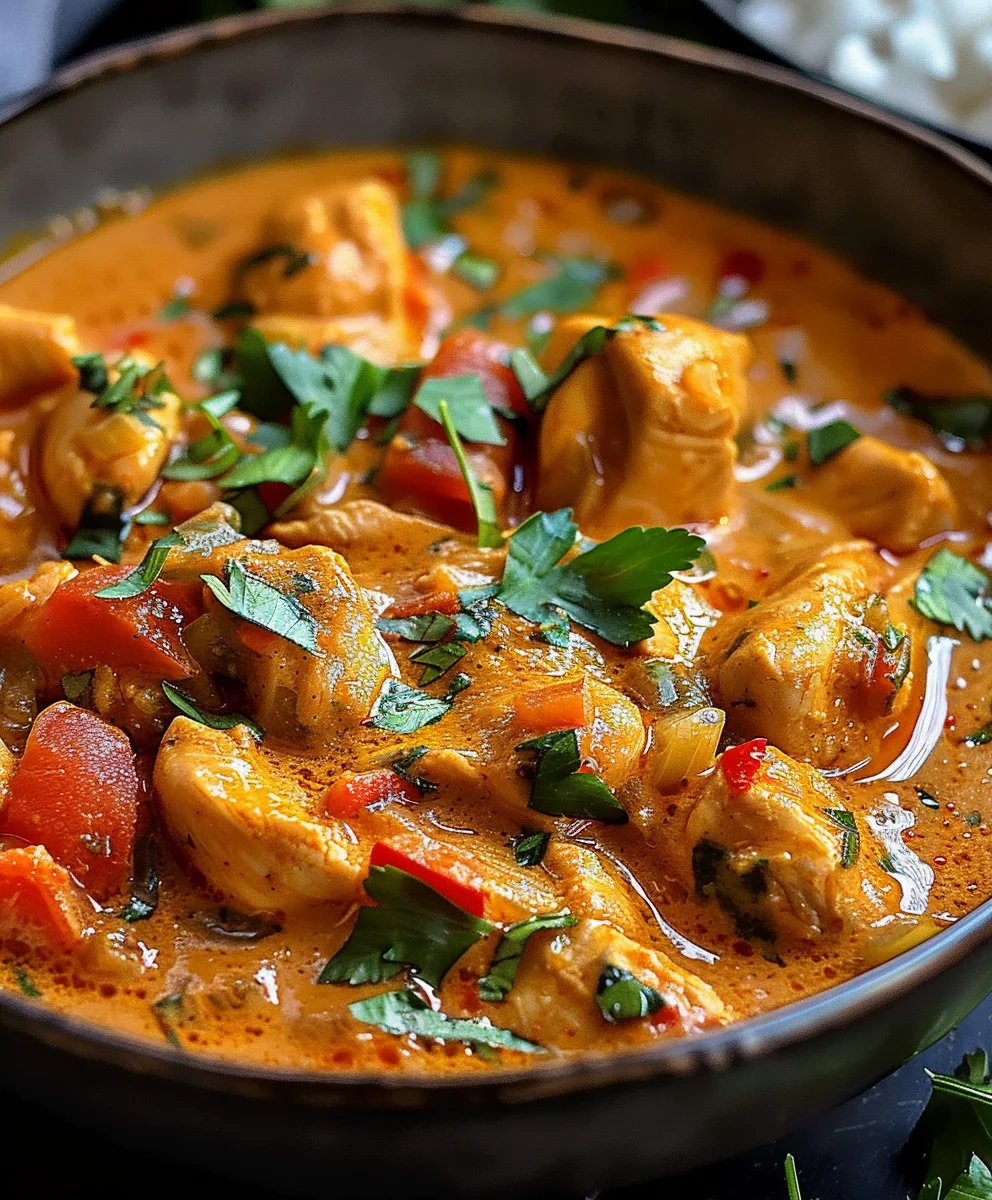 Afrikanisches Kokos Hähnchen Curry – Ein Fest für die Sinne