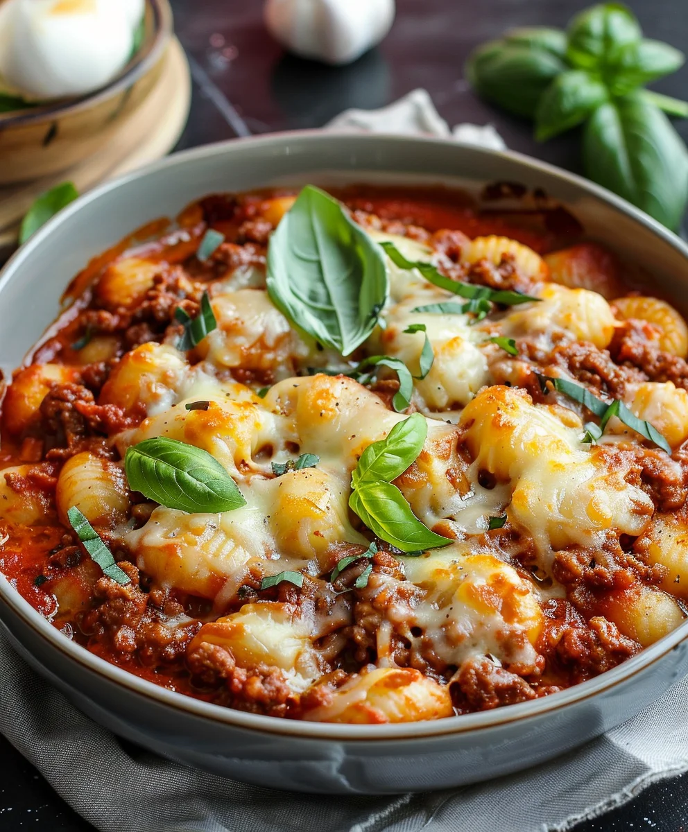 Cheesy Bolognese Gnocchi Auflauf: Dein Comfort Food!