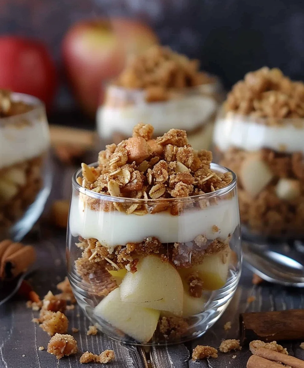 Apfel Crumble im Glas: Köstliches & schnelles Rezept für alle