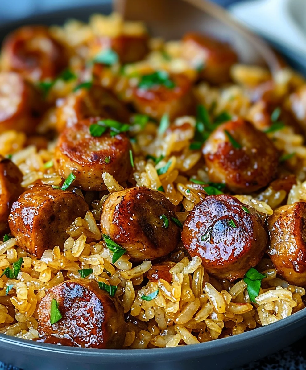 Cajun Honig-Knoblauch-Wurst-Reis: Köstliches Pfannengericht