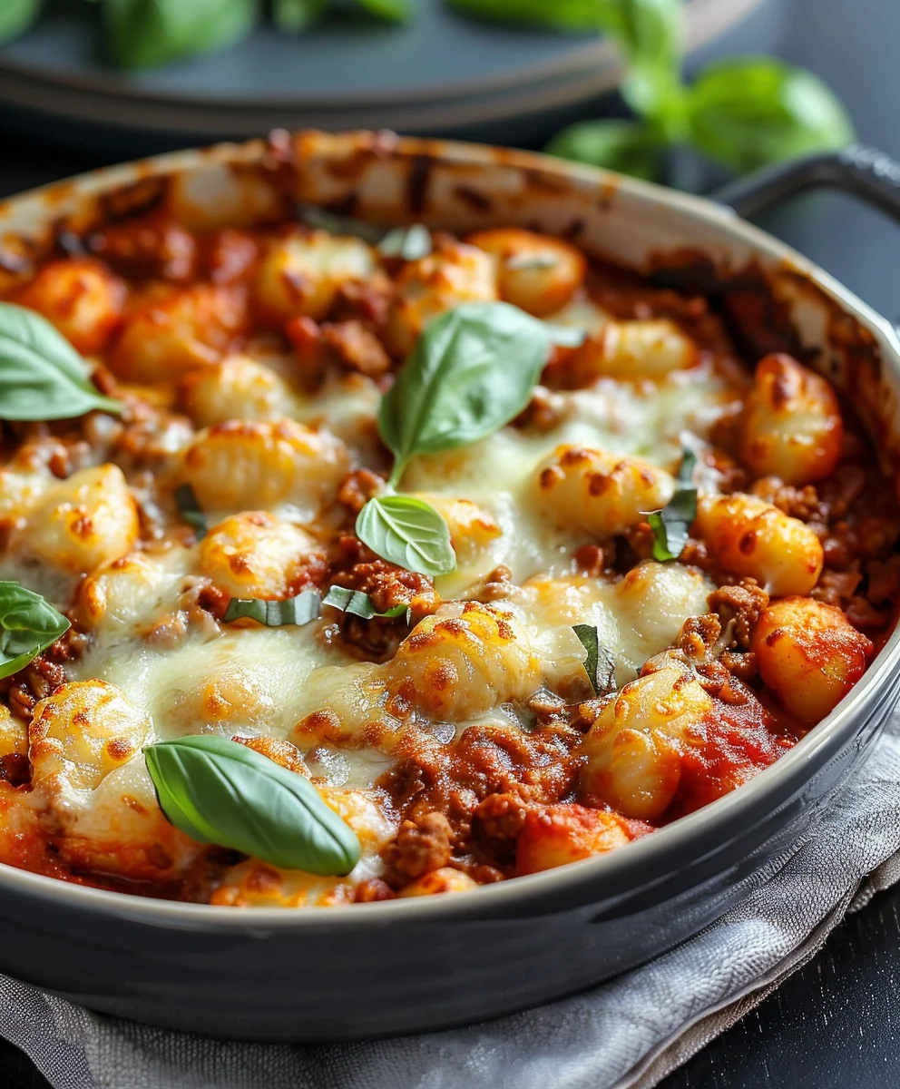 Cheesy Bolognese Gnocchi Auflauf: Dein Comfort Food!