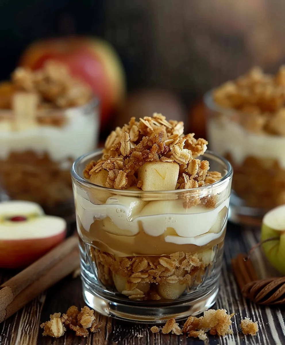 Apfel Crumble im Glas: Köstliches & schnelles Rezept für alle