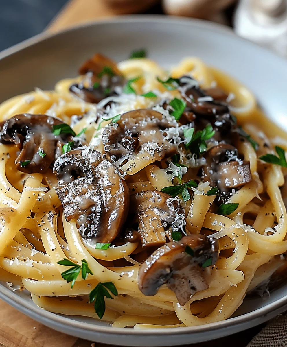 Cremige Karamellisierte Lauch-Pilz-Gruyère-Pasta Rezept