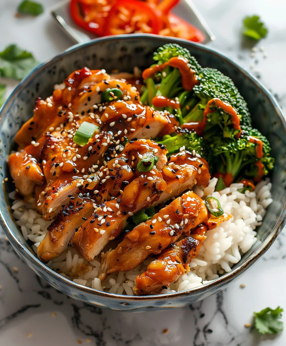 Sticky Chicken Bowls Rezept: Süß-salzig, schnell & unwiderstehlich