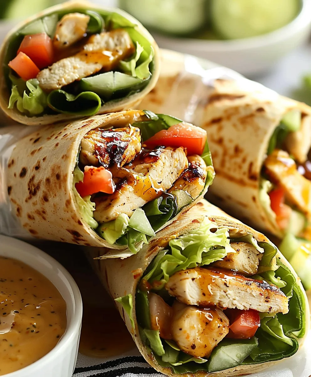 Honig-Senf Hähnchen Wraps: Einfach, lecker, schnell!