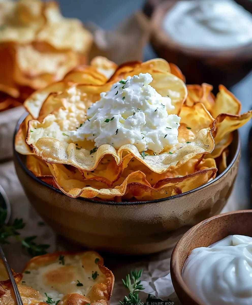 Huettenkaese Chips Hochprotein Snack Rezept