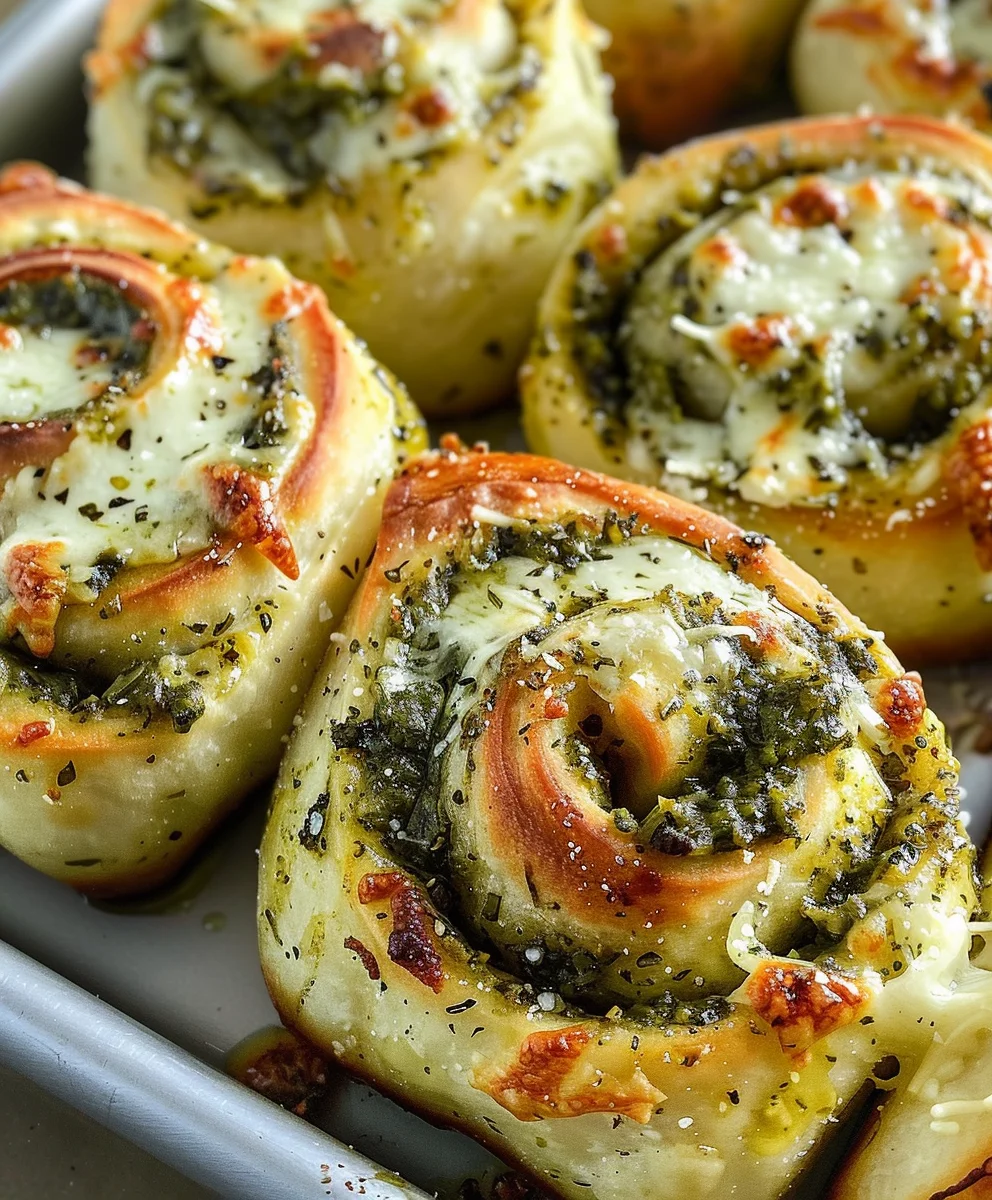 Pizzaschnecken mit Pesto & Mozzarella – Schnell & Lecker!