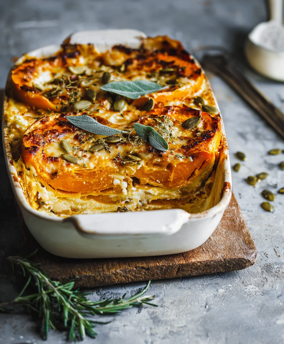 Köstliche Vegetarische Kürbis Lasagne mit Ricotta Rezept