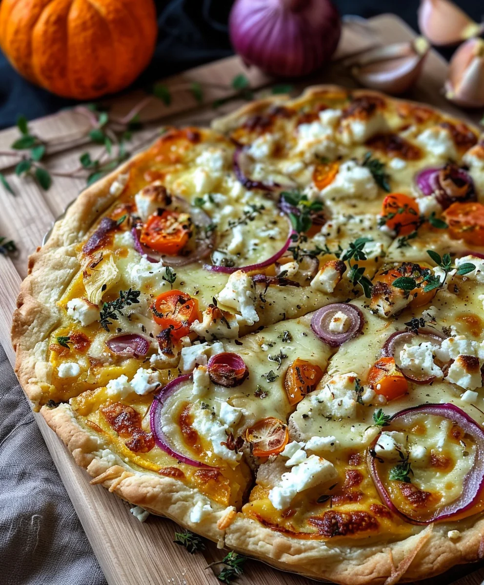 Kürbis Flammkuchen mit Feta: Dein schnelles Minuten Rezept