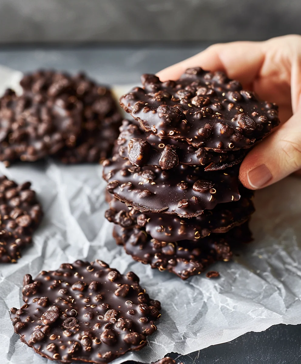 Dunkle Schoko Quinoa Crisps: Knusprig & einfach lecker!