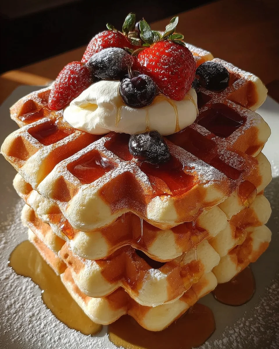 Belgische Joghurt Waffeln – Einfach, fluffig, himmlisch gut!