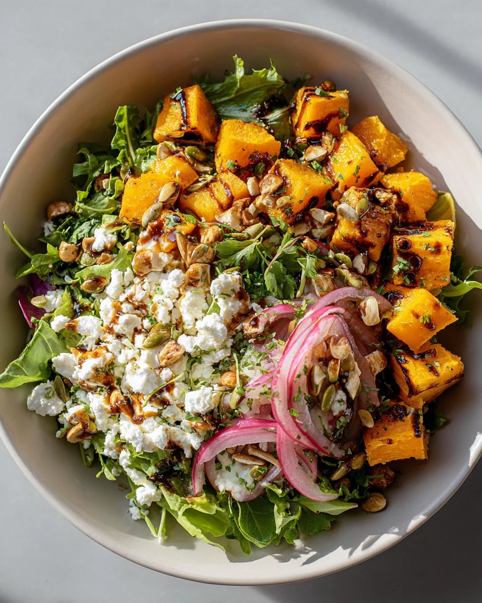 Kuerbiskern Ziegenkaese Kastanien Bowl: Herbstlich & Lecker