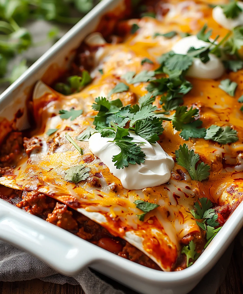 Einfache Rinderhack Enchiladas: Schnell & Lecker Rezept