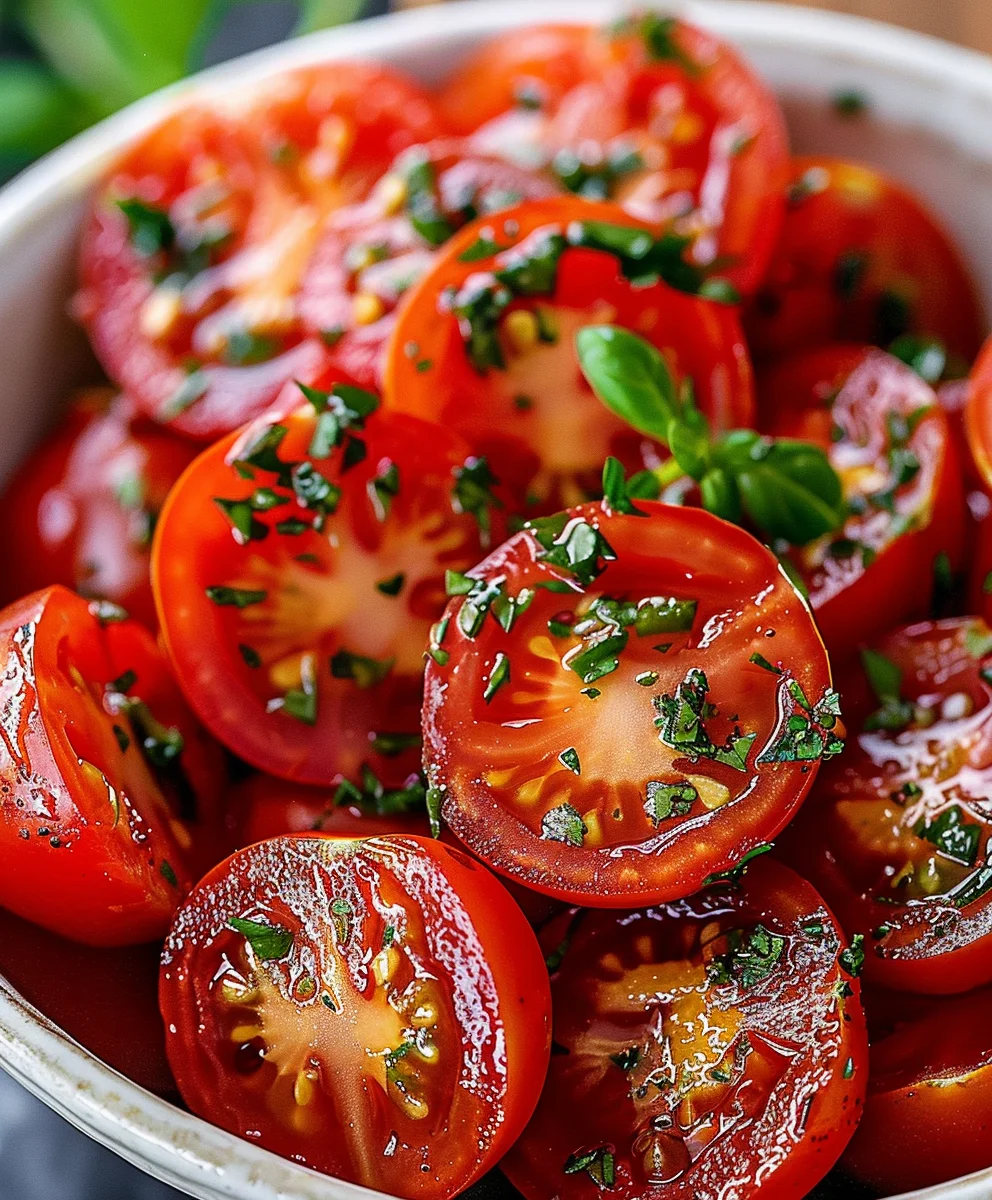 Marinierte Tomaten: Einfach, frisch & unwiderstehlich lecker!