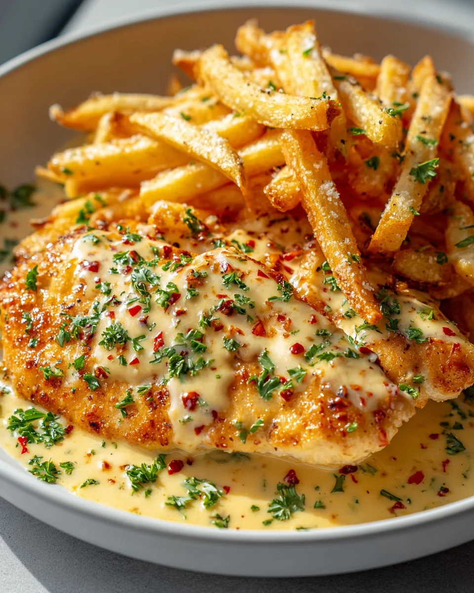 Hähnchenfilet mit Scharf-Cremiger Knoblauch-Parmesan-Sauce