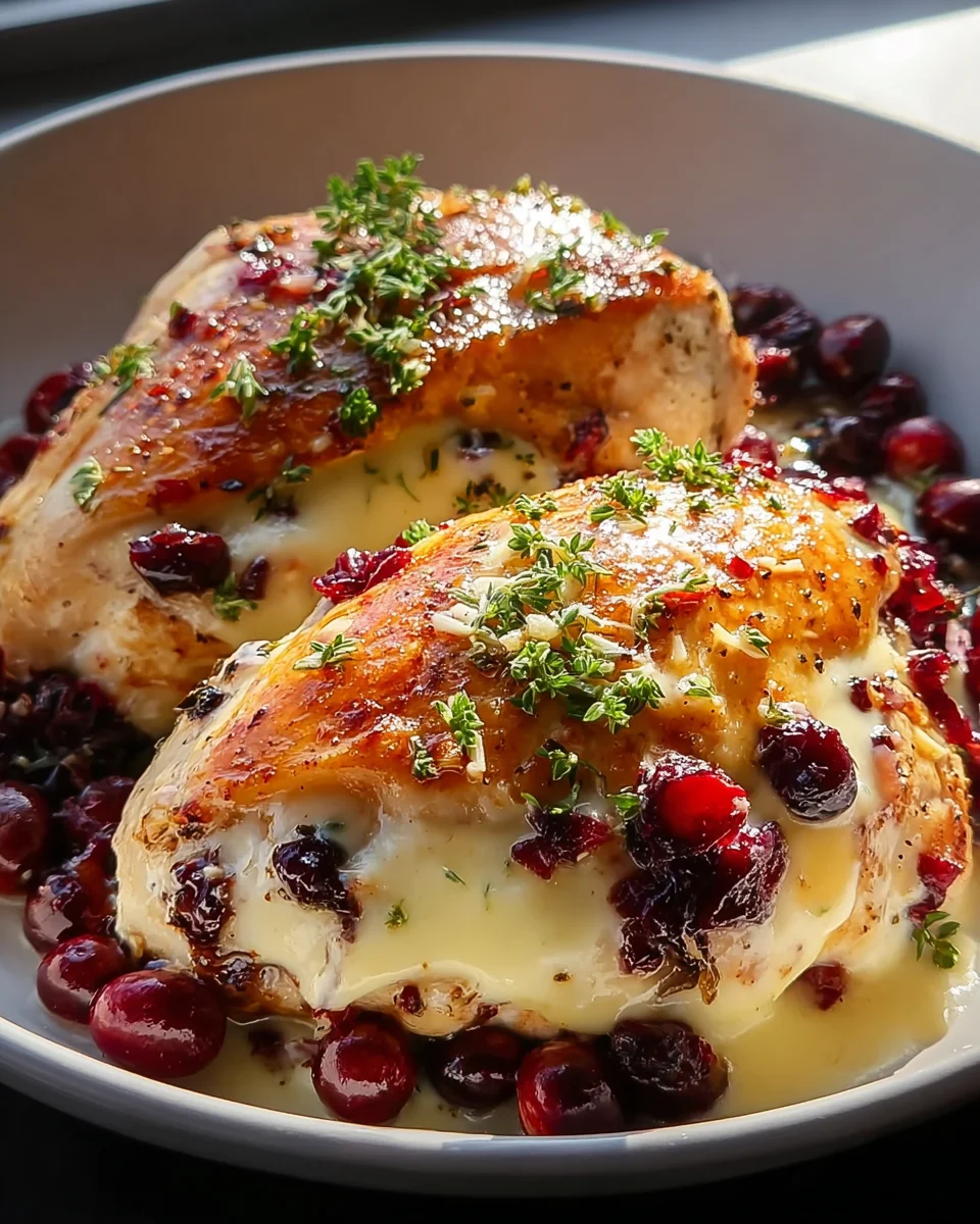 Beeindruckendes Cranberry-Brie-Hähnchen – Gefüllt genießen!