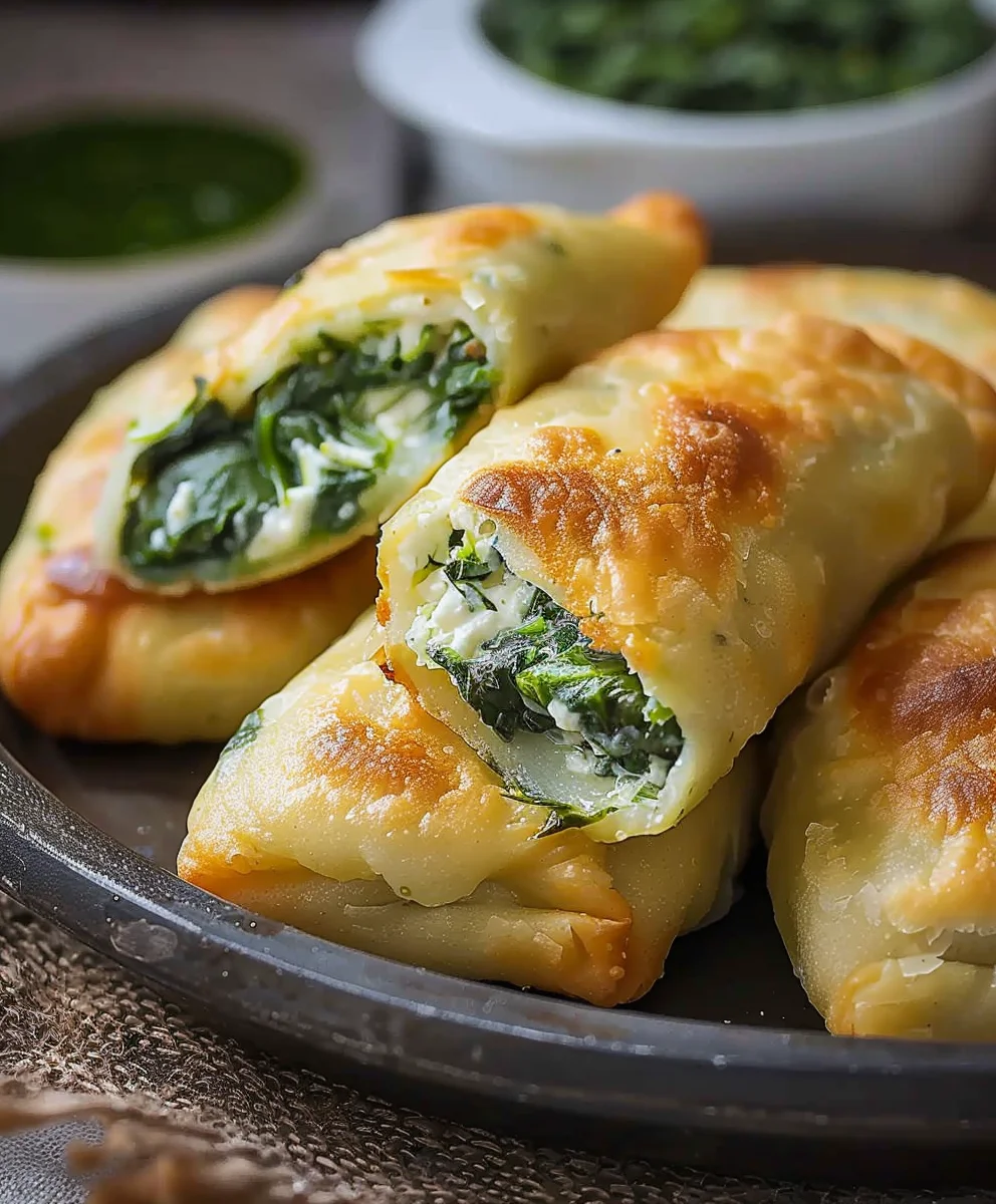 Vegane Kartoffeltaschen: Spinat-„Frischkäse“-Füllung genießen!