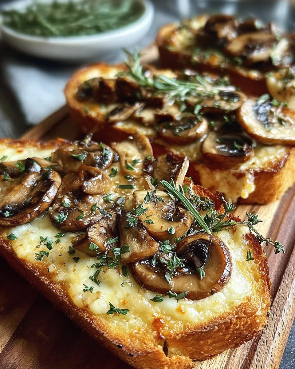 Knusprige Käse-Beef-Champignon Toasts: Dein Knoblauch-Rezept